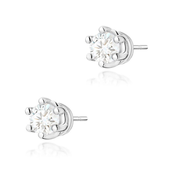 Kolczyki Diament 2 x 0,15ct białe złoto