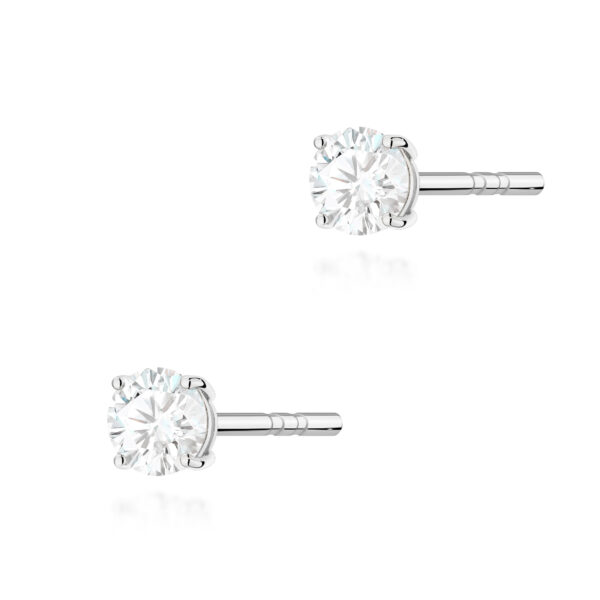 Kolczyki Diament Laboratoryjny 2 x 0.15ct białe złoto