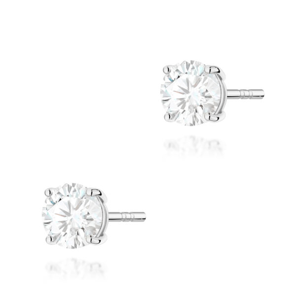 Kolczyki Diament Laboratoryjny 2 x 1.00ct białe złoto