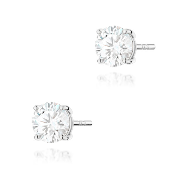 Kolczyki Diament Laboratoryjny 2 x 1.50ct białe złoto