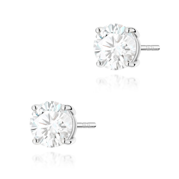 Kolczyki Diament Laboratoryjny 2 x 2.00ct białe złoto