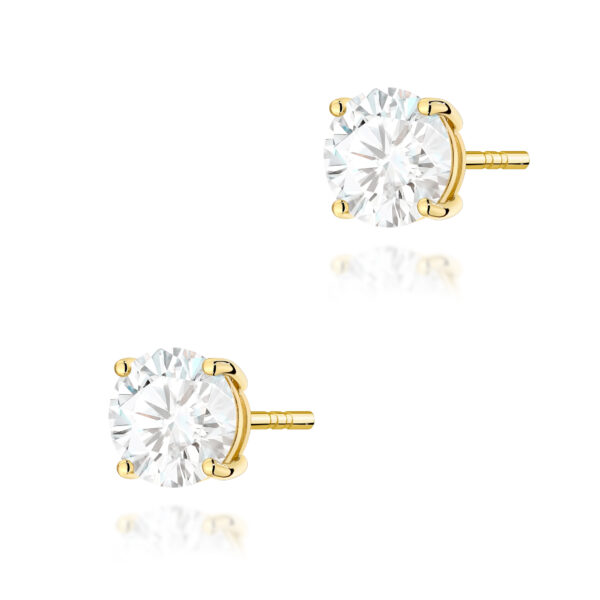 Kolczyki Diament 2 x 1.50ct żółte złoto