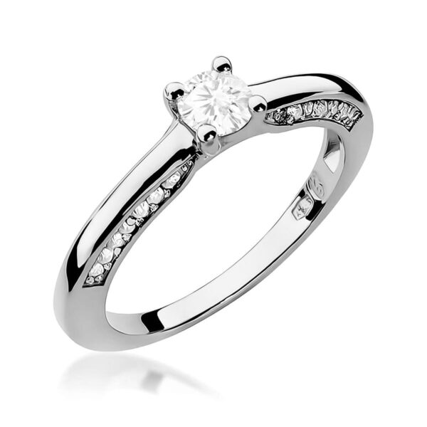 Pierścionek Diament 0,30ct białe złoto