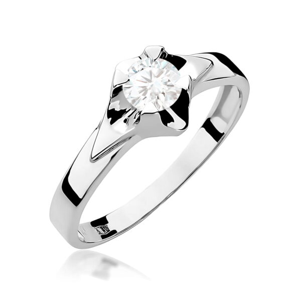 Pierścionek Diament 0,50ct białe złoto