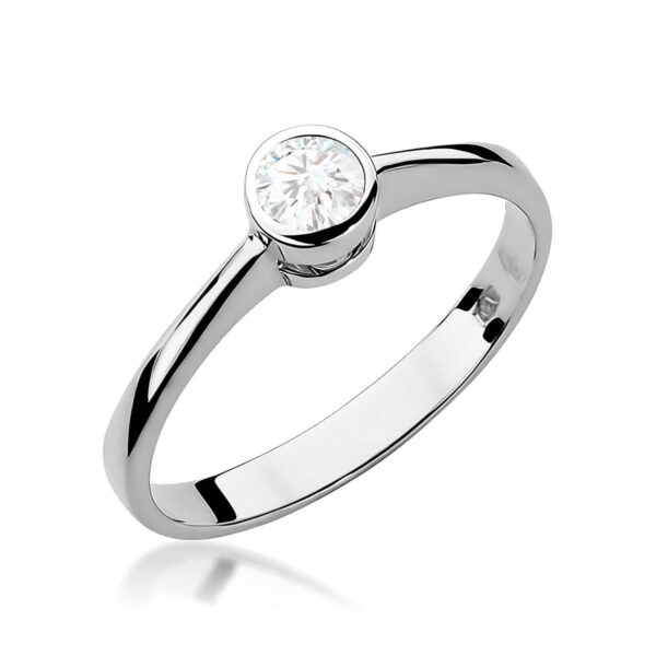 Pierścionek Diament 0,30ct białe złoto