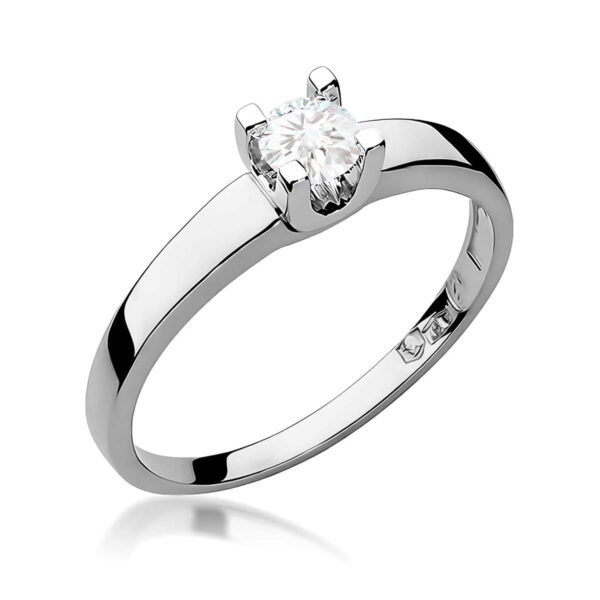 Pierścionek Diament 0,30ct białe złoto