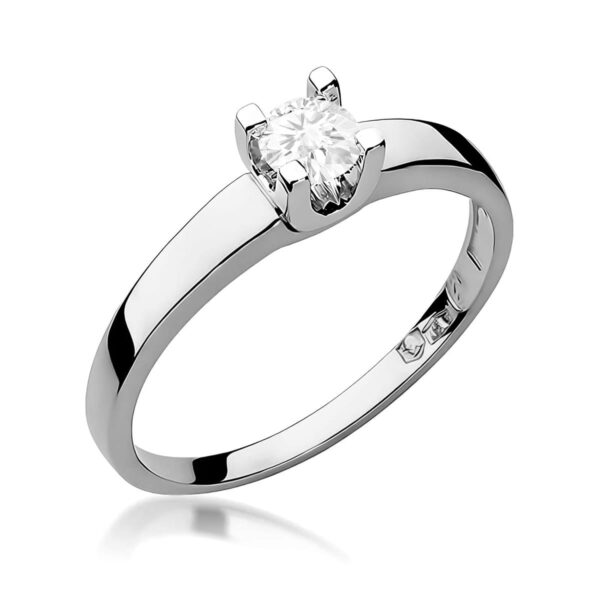 Pierścionek Diament Laboratoryjny 0,25ct białe złoto