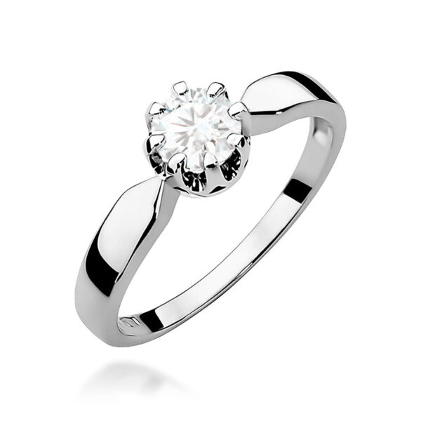 Pierścionek Diament 0,70ct białe złoto