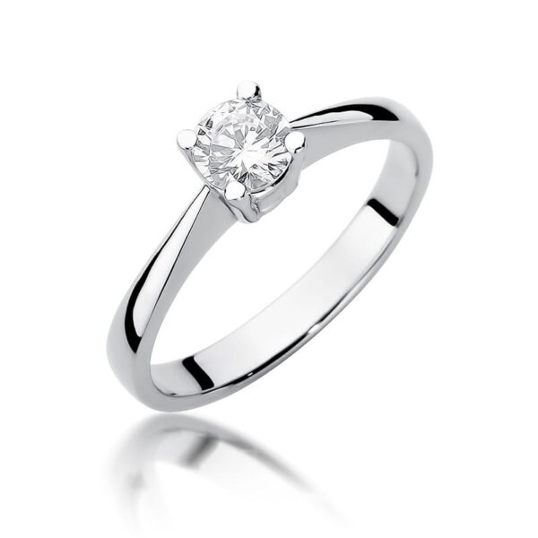 Pierścionek Diament 0,50ct białe złoto