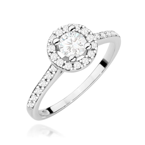 Pierścionek Diament 0,30ct białe złoto