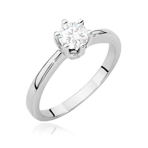 Pierścionek Diament 0,50ct białe złoto