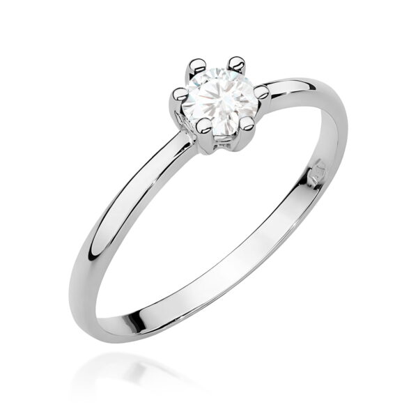 Pierścionek Diament 0,30ct białe złoto