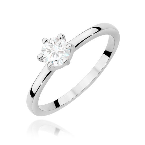 Pierścionek Diament 0,50ct białe złoto
