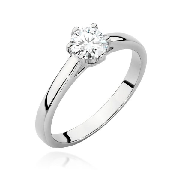 Pierścionek Diament 0,50ct białe złoto