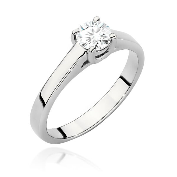 Pierścionek Diament 0,50ct białe złoto