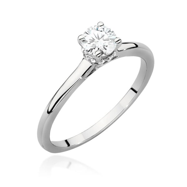 Pierścionek Diament 0,40ct białe złoto