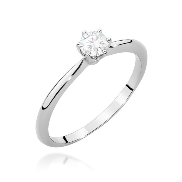 Pierścionek Diament 0,40ct białe złoto