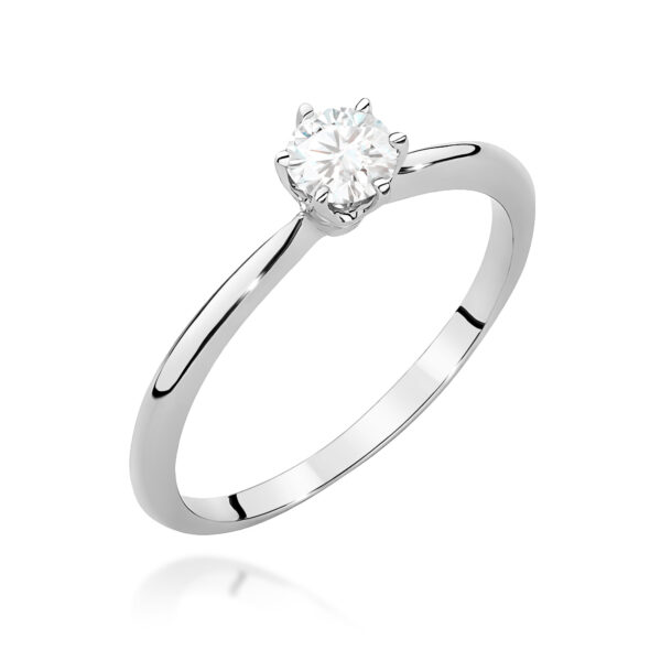 Pierścionek Diament 0,50ct białe złoto