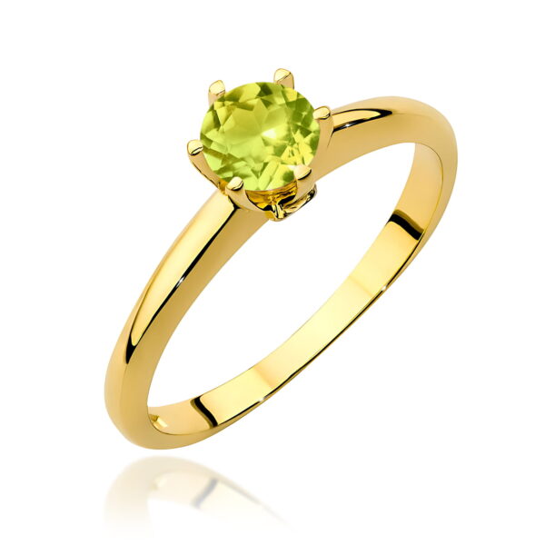 Pierścionek Oliwin 0,60ct żółte złoto