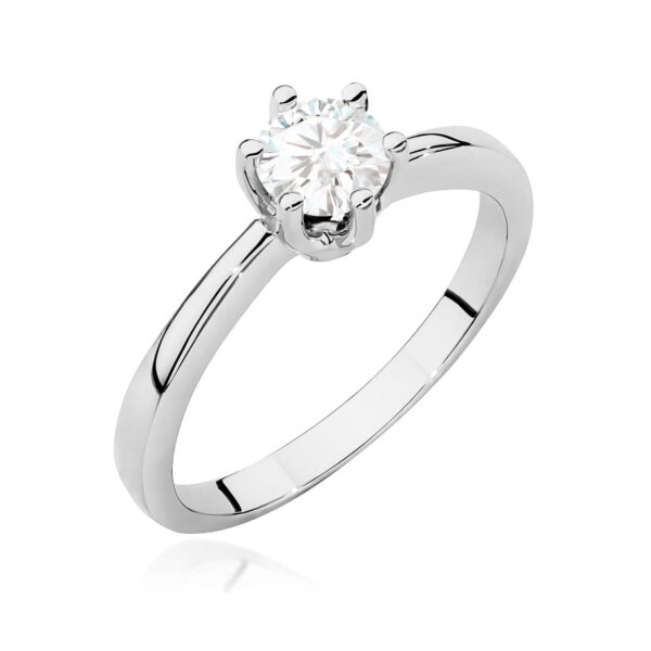 Pierścionek Diament 0,50ct białe złoto