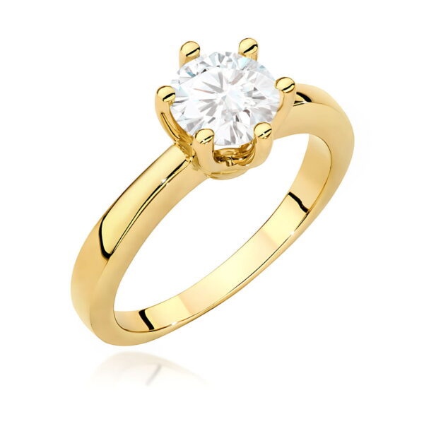 Pierścionek Diament 1,00ct żółte złoto
