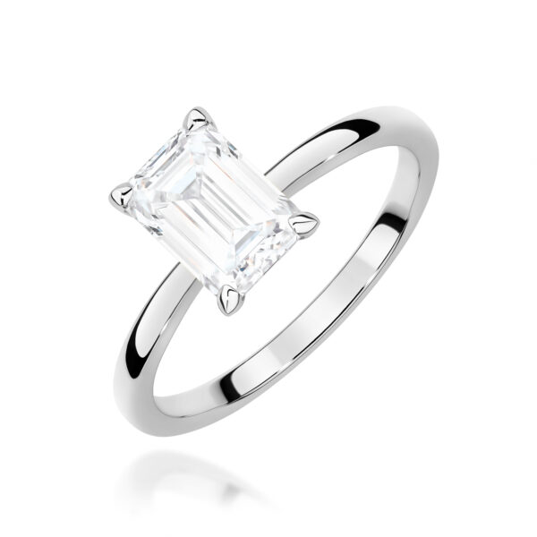 Pierścionek Diament Laboratoryjny 1,00ct białe złoto