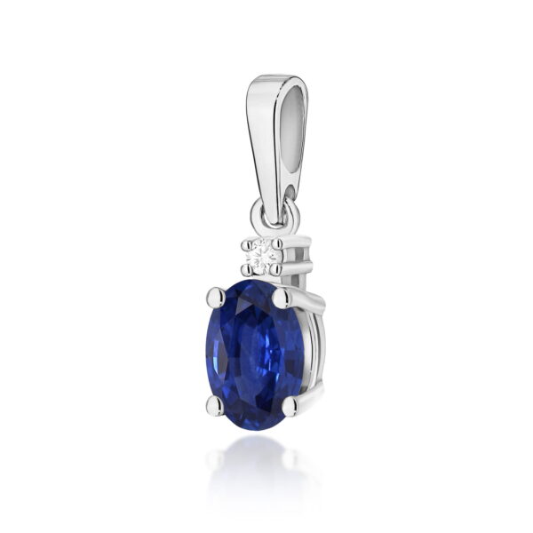 Zawieszka Szafir 0,70ct białe złoto