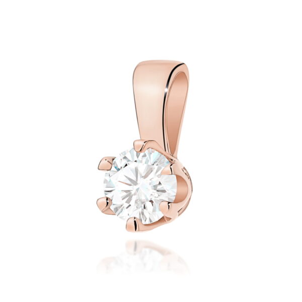 Zawieszka Diament 0,30ct różowe złoto