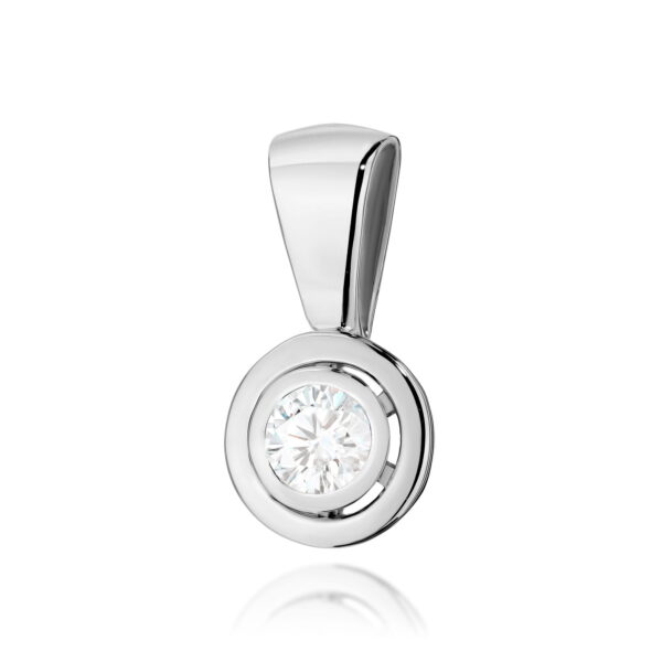 Zawieszka Diament 0,20ct białe złoto