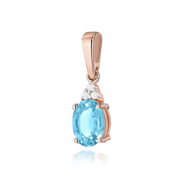 Zawieszka Topaz Swiss 0,90ct różowe złoto