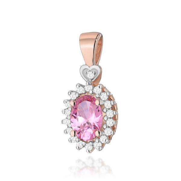 Zawieszka Różowy Topaz 0,50ct różowe złoto
