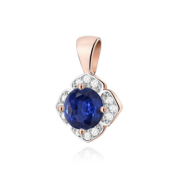 Zawieszka Szafir 0,50ct różowe złoto