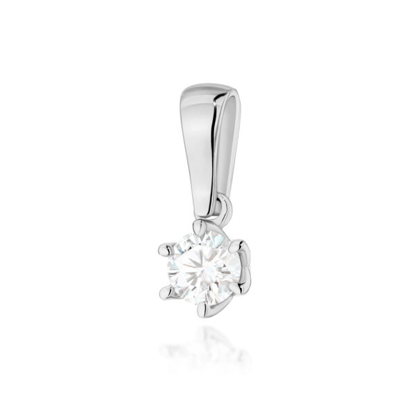 Zawieszka Diament 0,30ct białe złoto