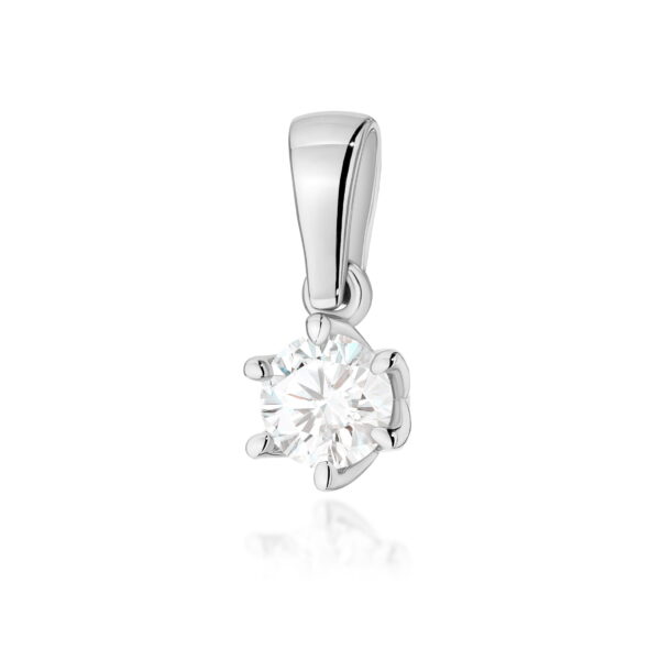 Zawieszka Diament 0,40ct białe złoto
