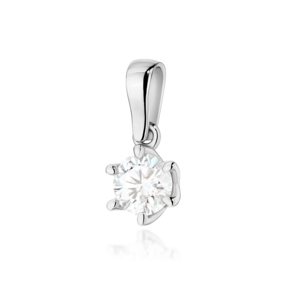 Zawieszka Diament Laboratoryjny 0,70ct białe złoto